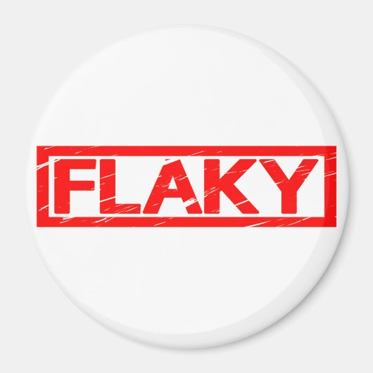 Flaky Stamp Magneet (Voorkant)