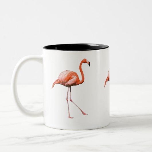 Flamant rose tweekleurige koffiemok (Links)