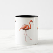 Flamant rose tweekleurige koffiemok (Center)