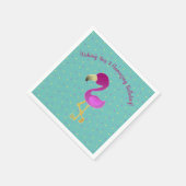 Flamazing Birthday Flamingo Servet (Hoek)