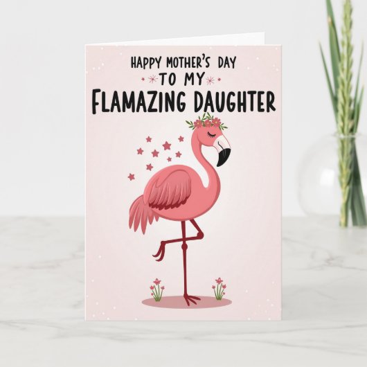 Flamazing Daughter Card Kaart (Voorkant)