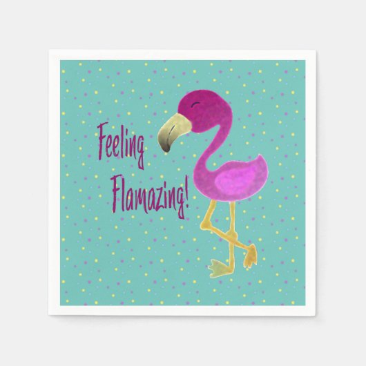 Flamazing Flamingo Napkins Servet (Voorkant)