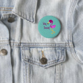 Flamazing Flamingo Ronde Button 5,7 Cm (In situ)