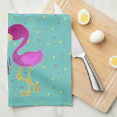 Flamazing Flamingo Theedoek (Quarter Fold)