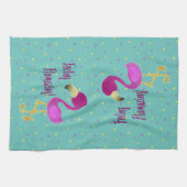 Flamazing Flamingo Theedoek (Horizontaal)