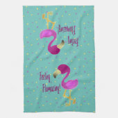 Flamazing Flamingo Theedoek (Verticaal)