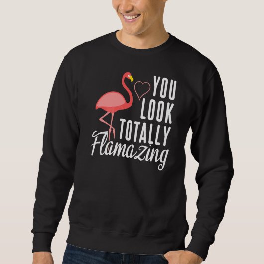 Flamazing Flamingo with Heart Trui (Voorkant)