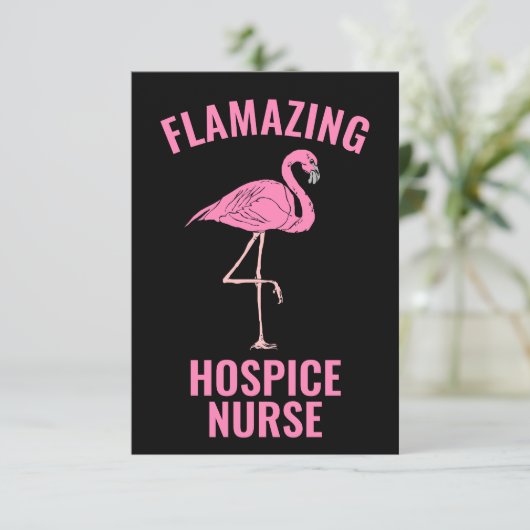 Flamazing Hospice Verpleegster Kaart (Staand voorkant)