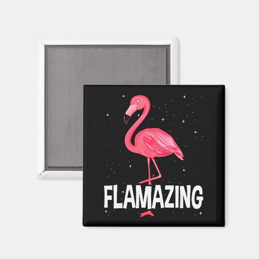 Flamazing Nk Flamingo Novelty Flamingo Lover Funny Magneet (Voorkant / Achterkant)