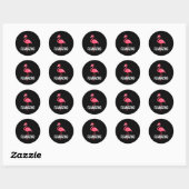 Flamazing Nk Flamingo Novelty Flamingo Lover Funny Ronde Sticker (Vel)