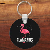 Flamazing Nk Flamingo Novelty Flamingo Lover Funny Sleutelhanger (Voorkant)