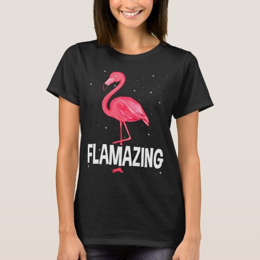 Flamazing Nk Flamingo Novelty Flamingo Lover Funny T-shirt (Voorkant)