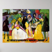 Flambeau op het Poster van de Mardi Gras Party (Voorkant)