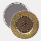 Flambeau Victoriaans monogrammagneet Magneet (Voorkant / Achterkant)