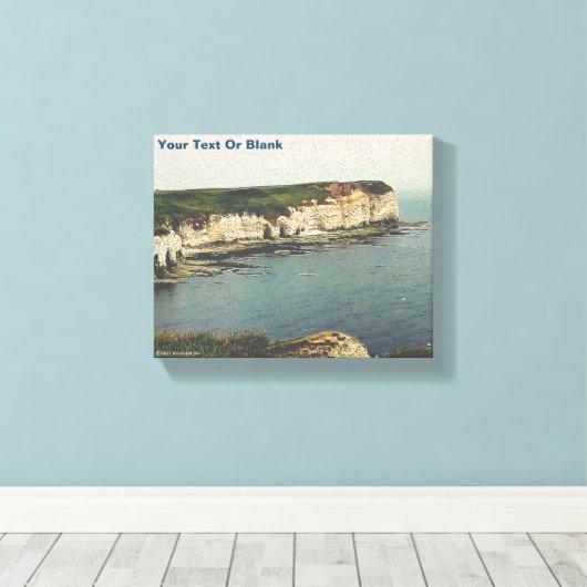 Flamborough Head Chalk Cliffs Canvas Afdruk (Insitu (Houten vloer))