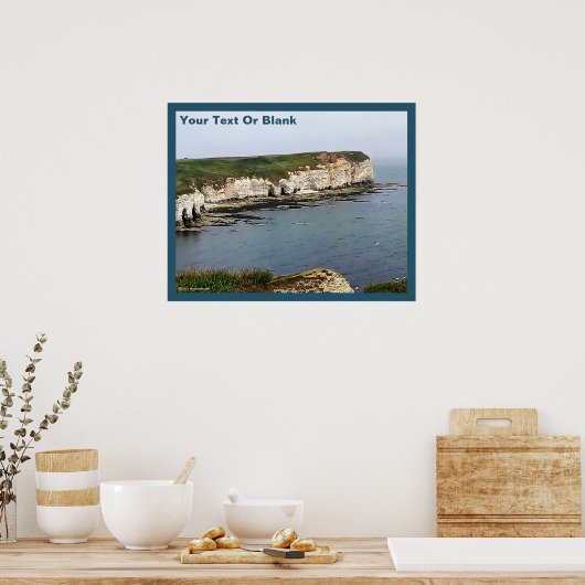 Flamborough Head Chalk Cliffs Poster (Keuken)