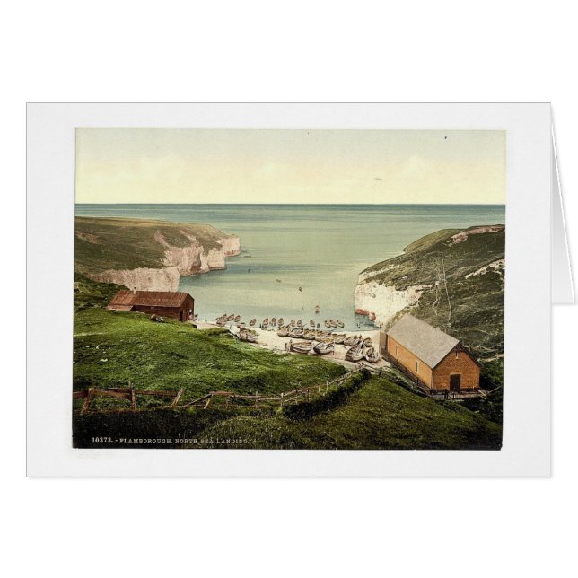 Flamborough, North Zee landing, Yorkshire, Engelan (Voorkant Horizontaal)