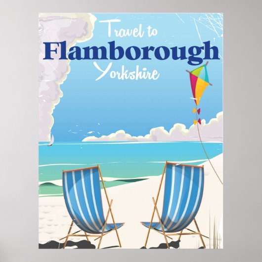 Flamborough Yorkshire reisposter Poster (Voorkant)