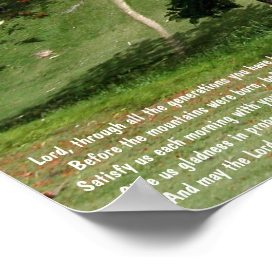 Flamboyan Psalm 90 Poster (Hoek)