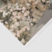 Flamboyance, Elegante Dame, Flamingo & Bloemen Tissuepapier (Detail)