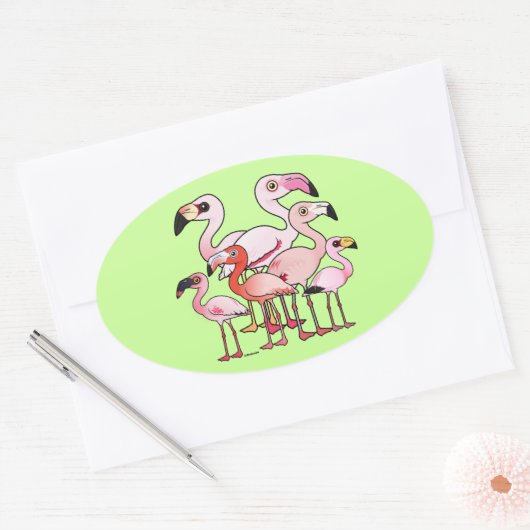 Flamboyance Ovale Sticker (Envelop)