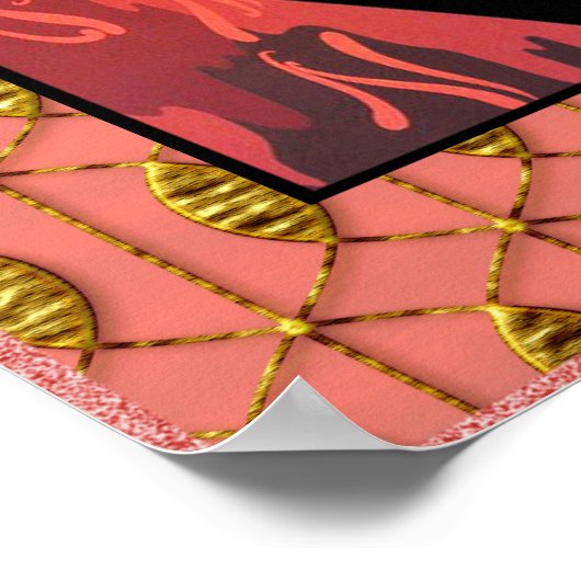 Flamboyant Art Deco (ERTE) Poster. Poster (Hoek)