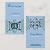 Flamboyant Blue Blauwgroen Visitekaartje (Voorkant / Achterkant)