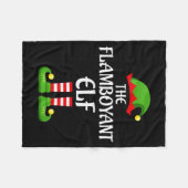 Flamboyant Elf Family Matching Group Christmas  Fleece Deken (Voorkant (Horizontaal))