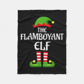 Flamboyant Elf Family Matching Group Christmas  Fleece Deken (Voorkant)