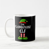 Flamboyant Elf Family Matching Group Christmas Koffiemok (Links)