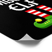 Flamboyant Elf Family Matching Group Christmas  Poster (Hoek)