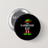 Flamboyant Elf Family Matching Group Christmas  Ronde Button 5,7 Cm (Voorkant /achterkant)