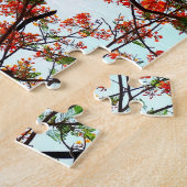 Flamboyant Flame Tree Royal Poinciana Fotografisch Legpuzzel (Zijkant)