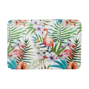 Flamboyant Flamingo Tropical natuur tuinpatroon Badmat