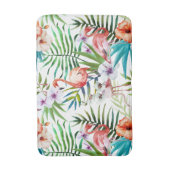 Flamboyant Flamingo Tropical natuur tuinpatroon Badmat (Voorkant Verticaal)