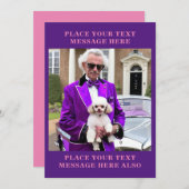 Flamboyant Grappig Oud Gay Guy Humor Wenskaart Feestdagenkaart (Voorkant / Achterkant)