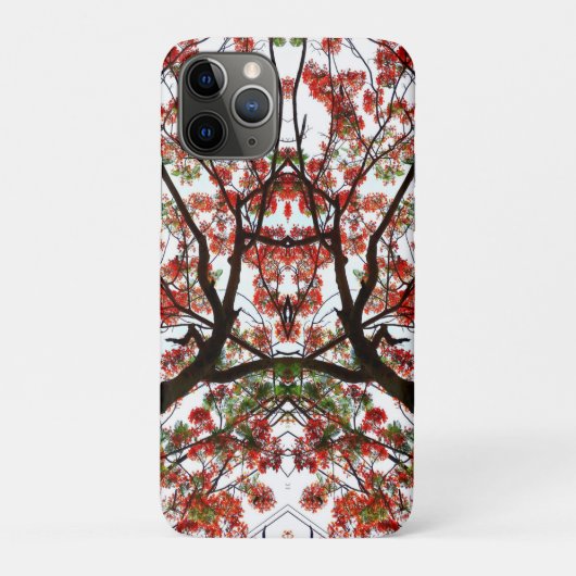 Flamboyant Royal Poinciana Abstract Case-Mate iPhone Case (Achterkant)
