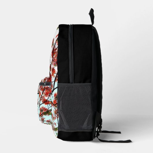 Flamboyant Royal Poinciana takken monogram Bedrukte Rugzak (Rechts)