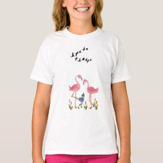 Flamboyante Flamingo Fantasie: Vogel-geïnspireerd T-shirt