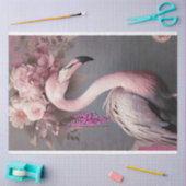 Flamboyante Flamingo Vogel- en Bloemenkunst Tissuepapier (Craft)