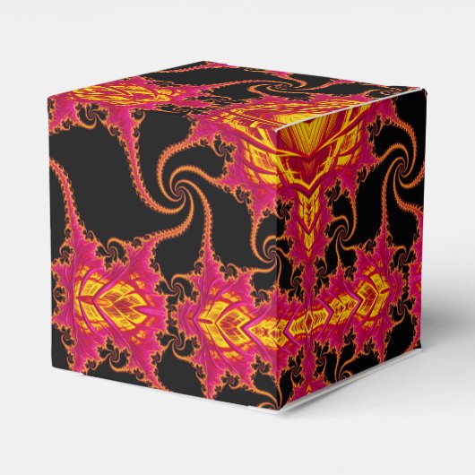 Flamboyante fractaal bedankdoosjes (Achterkant)