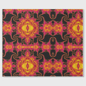 Flamboyante fractaal cadeaupapier (Vlak)