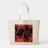 Flamboyante fractaal grote tote bag (Achterkant)