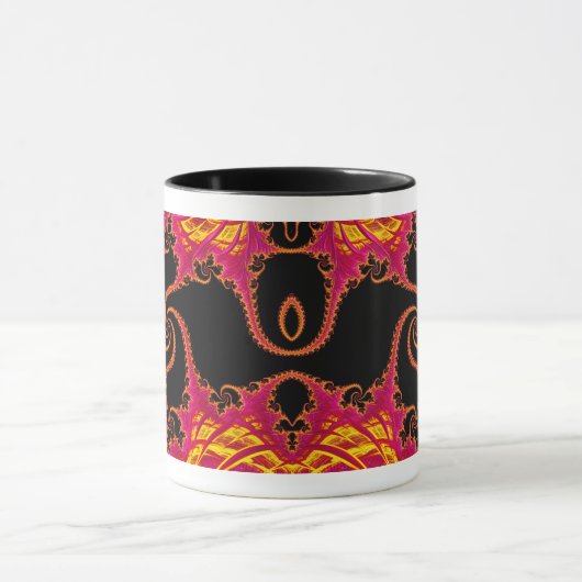 Flamboyante fractaal mok (Midden)