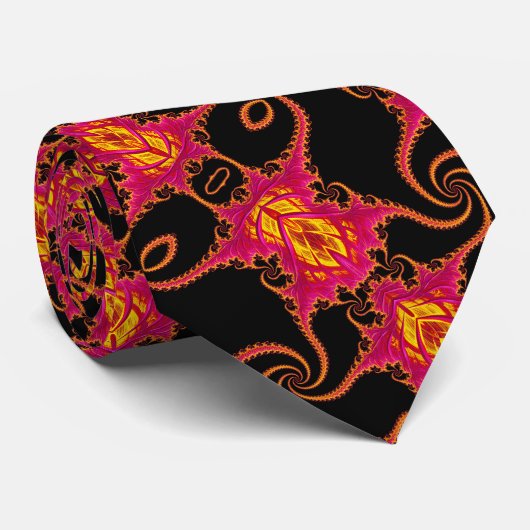 Flamboyante fractaal stropdas (Opgerold)