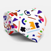 Flamboyante moderne speelse geometrische chique mo stropdas (Opgerold)