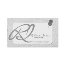 Flamboyante monogrammen met linen en drukknoppen