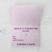 flamboyante Paarse uitnodiging (Binnen)