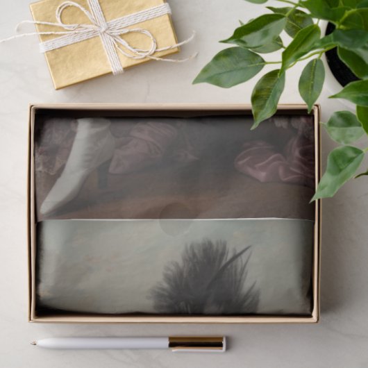 Flamboyante standaard poedel decoupage tissuepapier (Geschenk)