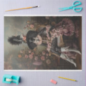 Flamboyante standaard poedel decoupage tissuepapier (Craft)